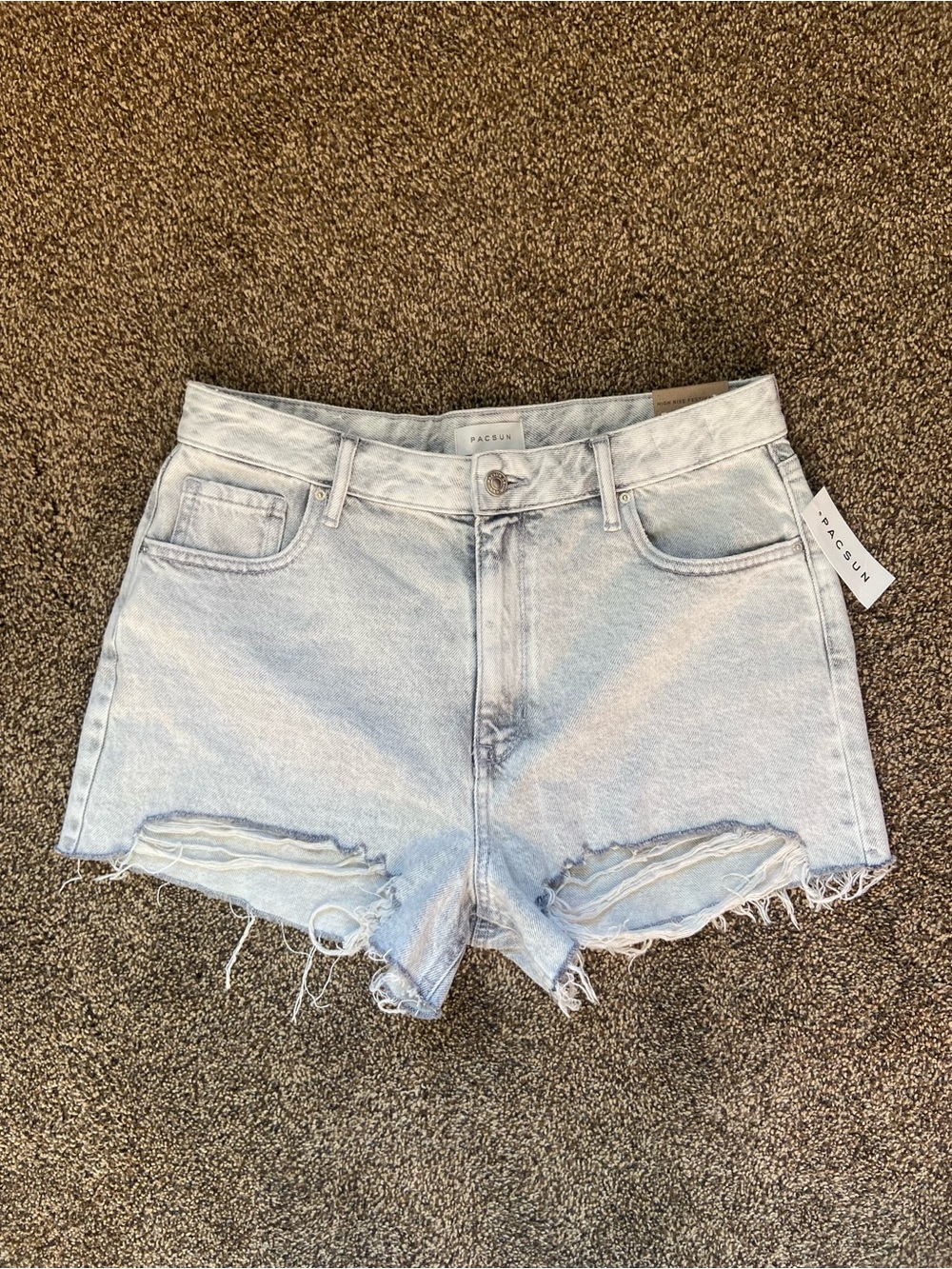 NWT Pacsun Lettie High Rise Festival Short Grey Size 30
